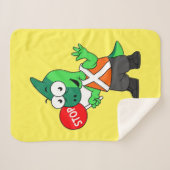 Illustration eines Parasaurolophus-Verkehrssünders Sherpadecke (Vorderseite (Horizontal))