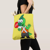 Illustration eines Parasaurolophus-Verkehrssünders Tasche (Von Nahem)