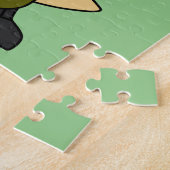 Illustration eines Piloten von Allosaurus Jet. Puzzle (Seite)