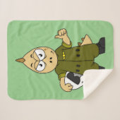 Illustration eines Piloten von Allosaurus Jet. Sherpadecke (Vorderseite (Horizontal))