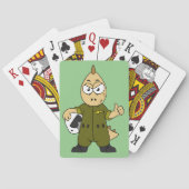 Illustration eines Piloten von Allosaurus Jet. Spielkarten (Rückseite)