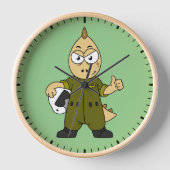Illustration eines Piloten von Allosaurus Jet. Uhr (Vorderseite)