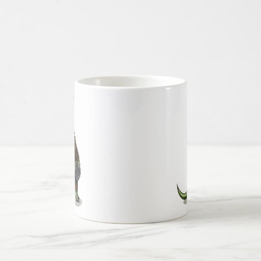 Illustration eines Plateosaurus, der als Priester Kaffeetasse (Mittel)