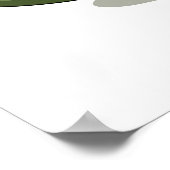 Illustration eines Plateosaurus, der als Priester  Poster (Ecke)