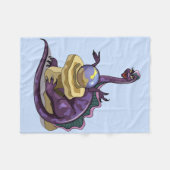 Illustration eines Plateosaurus Fortune Teller. Fleecedecke (Vorderseite (Horizontal))