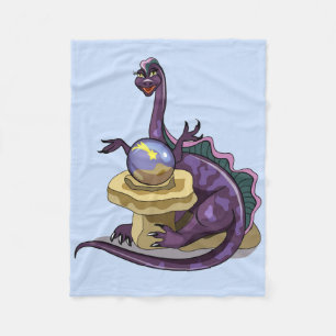 Illustration eines Plateosaurus Fortune Teller. Fleecedecke