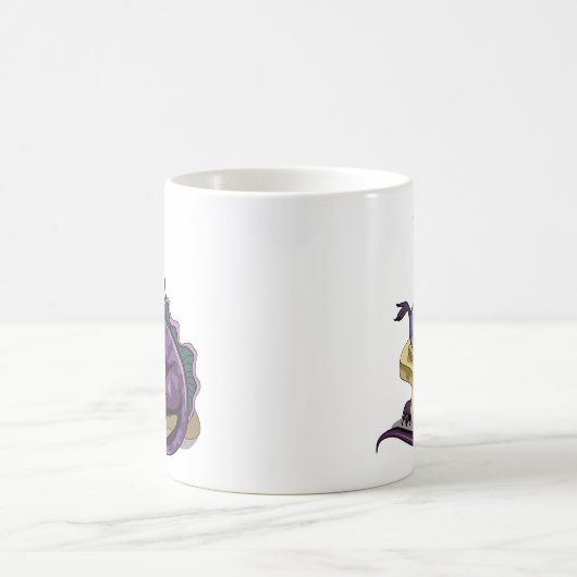 Illustration eines Plateosaurus Fortune Teller. Kaffeetasse (Mittel)