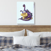 Illustration eines Plateosaurus Fortune Teller. Leinwanddruck (Insitu (Schlafzimmer))