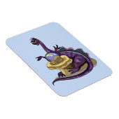 Illustration eines Plateosaurus Fortune Teller. Magnet (Rechte Seite)