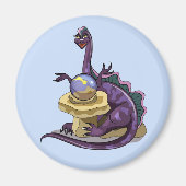 Illustration eines Plateosaurus Fortune Teller. Magnet (Vorne)