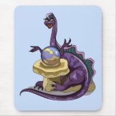 Illustration eines Plateosaurus Fortune Teller. Mousepad (Vorne)