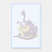 Illustration eines Plateosaurus Fortune Teller. Post-it Klebezettel (Vorderseite)