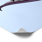 Illustration eines Plateosaurus Fortune Teller. Poster (Ecke)