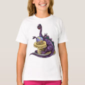 Illustration eines Plateosaurus Fortune Teller. T-Shirt (Vorderseite)
