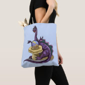 Illustration eines Plateosaurus Fortune Teller. Tasche (Von Nahem)