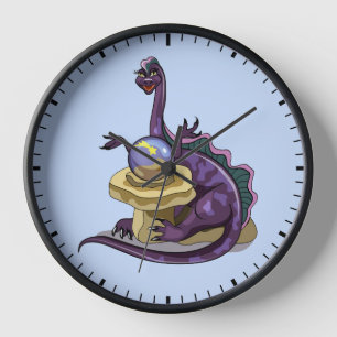 Illustration eines Plateosaurus Fortune Teller. Uhr