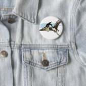 Illustration eines Pteranodon Dinosauriers. Button (Beispiel)