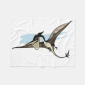Illustration eines Pteranodon Dinosauriers. Fleecedecke (Vorderseite (Horizontal))