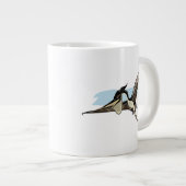 Illustration eines Pteranodon Dinosauriers. Jumbo-Tasse (Vorderseite Rechts)
