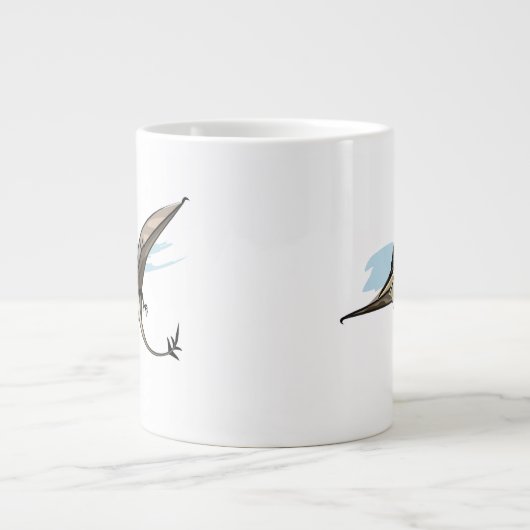 Illustration eines Pteranodon Dinosauriers. Jumbo-Tasse (Vorderseite)
