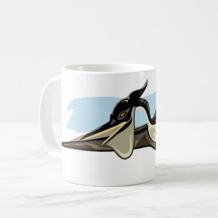 Illustration eines Pteranodon Dinosauriers. Kaffeetasse