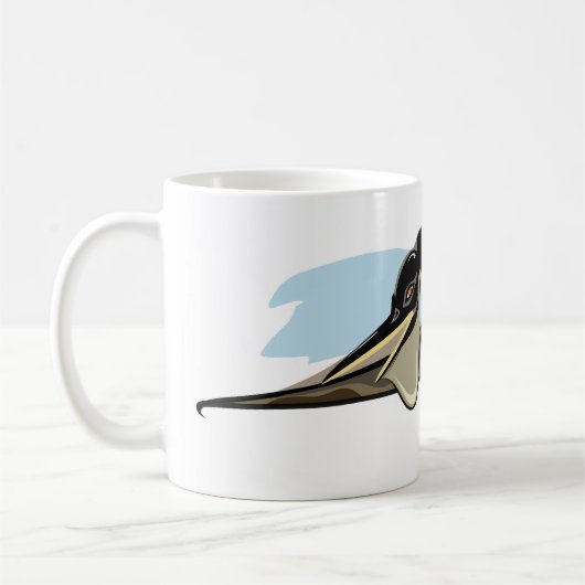 Illustration eines Pteranodon Dinosauriers. Kaffeetasse (Links)