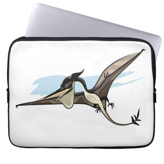 Illustration eines Pteranodon Dinosauriers. Laptopschutzhülle (Vorderseite)