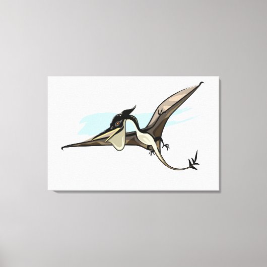 Illustration eines Pteranodon Dinosauriers. Leinwanddruck (Vorderseite)