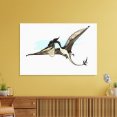 Illustration eines Pteranodon Dinosauriers. Leinwanddruck (Insitu (Wohnzimmer))