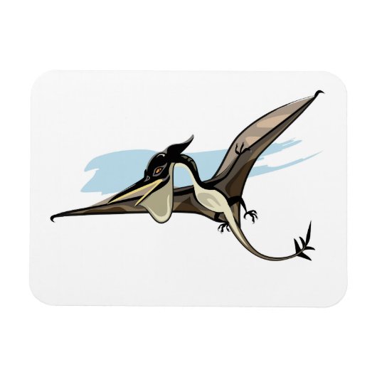 Illustration eines Pteranodon Dinosauriers. Magnet (Horizontal)