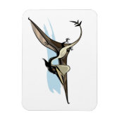 Illustration eines Pteranodon Dinosauriers. Magnet (Vertikal)