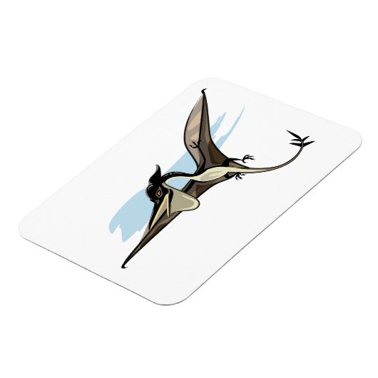 Illustration eines Pteranodon Dinosauriers. Magnet (Linke Seite)