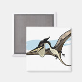 Illustration eines Pteranodon Dinosauriers. Magnet (Vorderseite/Rückseite)