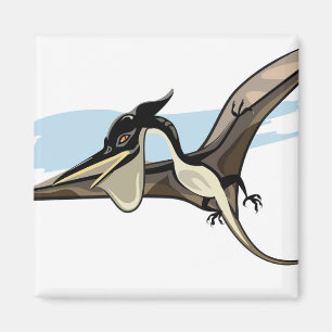 Illustration eines Pteranodon Dinosauriers. Magnet