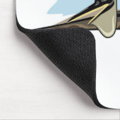 Illustration eines Pteranodon Dinosauriers. Mousepad (Ecke)