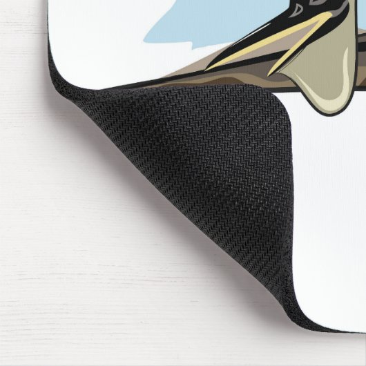 Illustration eines Pteranodon Dinosauriers. Mousepad (Ecke)