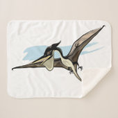 Illustration eines Pteranodon Dinosauriers. Sherpadecke (Vorderseite (Horizontal))