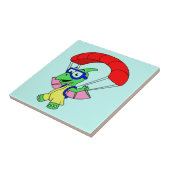 Illustration eines Pterodactylparachuting. Fliese (Seite)