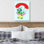 Illustration eines Pterodactylparachuting. Leinwanddruck (Insitu (Schlafzimmer))