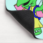 Illustration eines Pterodactylparachuting. Mousepad (Ecke)