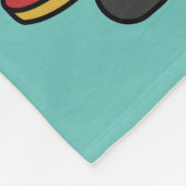 Illustration eines Pterosaurus Skateboarding. Fleecedecke (Ecke)