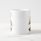 Illustration eines Pterosaurus Skateboarding. Jumbo-Tasse (Vorderseite)