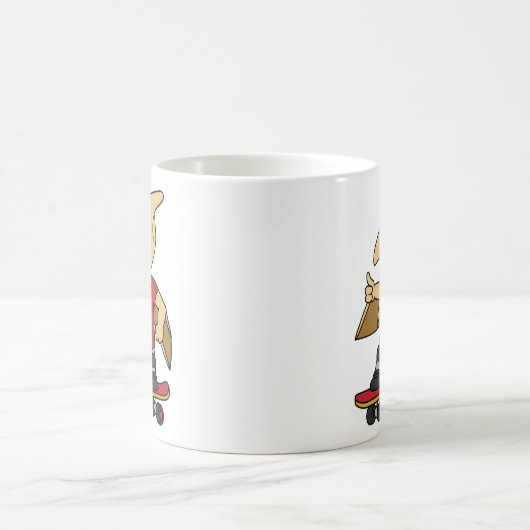 Illustration eines Pterosaurus Skateboarding. Kaffeetasse (Mittel)