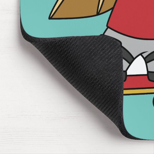 Illustration eines Pterosaurus Skateboarding. Mousepad (Ecke)