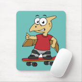 Illustration eines Pterosaurus Skateboarding. Mousepad (Mit Mouse)