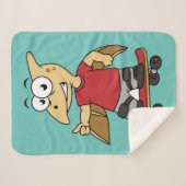 Illustration eines Pterosaurus Skateboarding. Sherpadecke (Vorderseite (Horizontal))