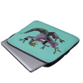 Illustration eines Raptor Darstellend Karate. Laptopschutzhülle (Vorne Knopf)