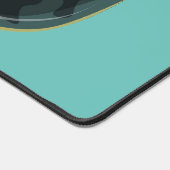 Illustration eines Raptor Darstellend Karate. Schreibtischunterlage (Ecke)