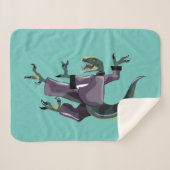 Illustration eines Raptor Darstellend Karate. Sherpadecke (Vorderseite (Horizontal))