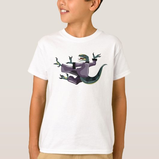 Illustration eines Raptor Darstellend Karate. T-Shirt (Vorderseite)